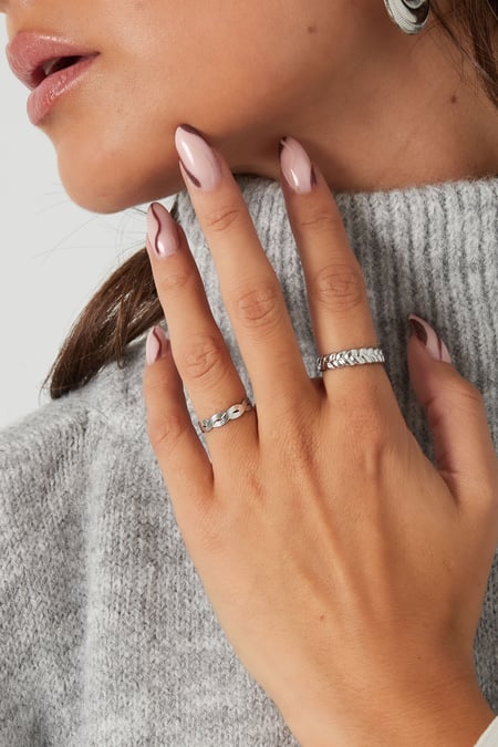 thin braided ring