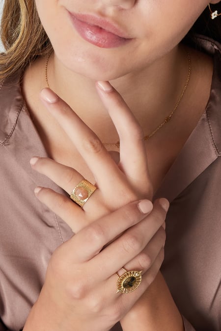 robust ring with stone