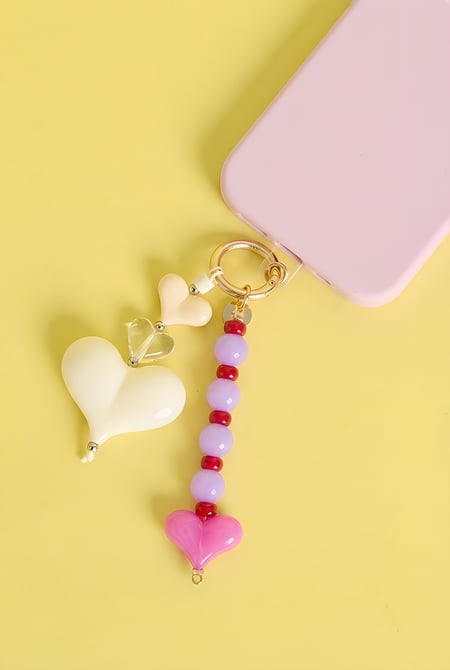 Bag charms Heart Sweet Acrylic Daily Accessories