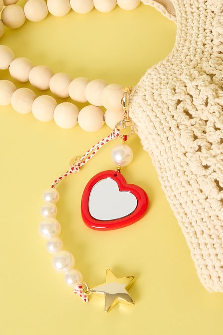 Heart studs with stones