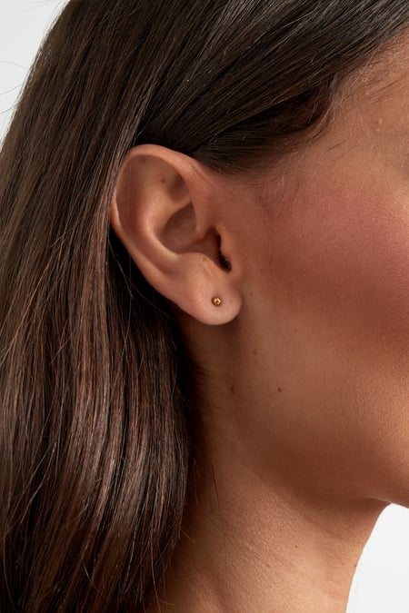 Boucles d'oreilles Midi Dot Argenté Acier inoxydable