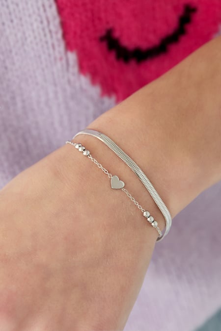 Bracelet multi-chaînes Couleur or Acier inoxydable