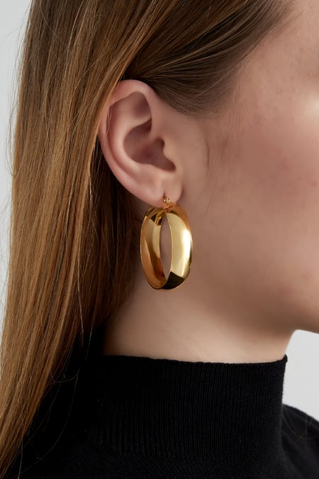 Boucles d'oreilles en acier inoxydable chic
