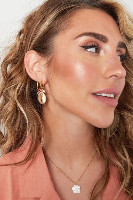 earrings large seashell