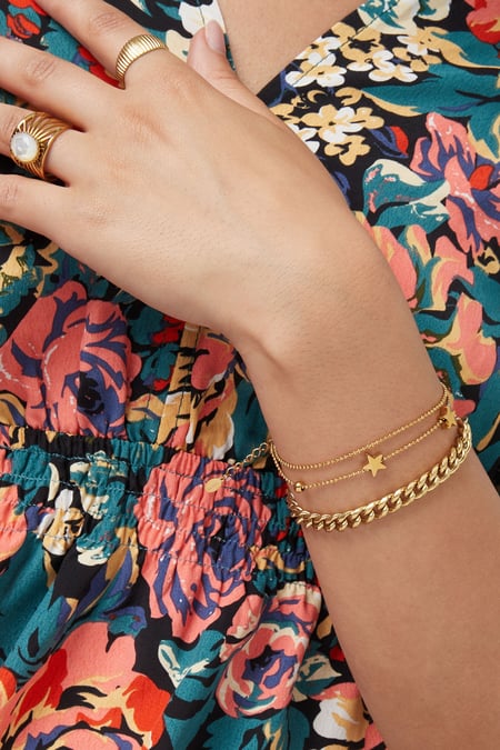 dubbele armband sterretjes