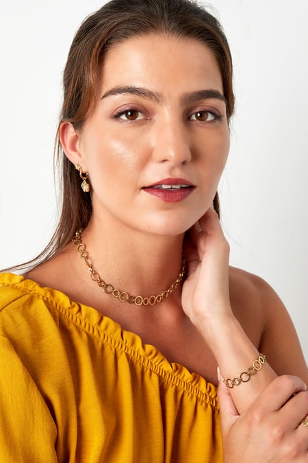 bracelet small and large links round