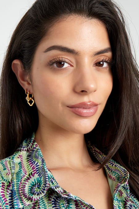 earrings twisted with clover