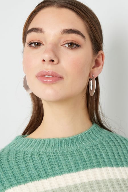 Boucles d'oreilles méga cercle - doré