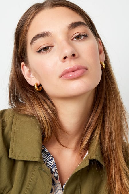 earrings aesthetic basic half small moon