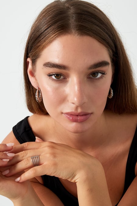 earrings aesthetic baguette