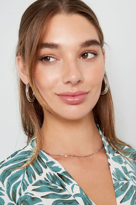 oorbellen rond met dots medium