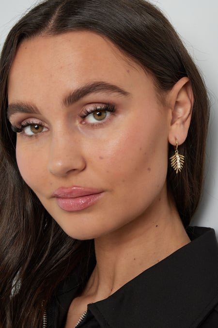 Earrings sail with pearls - Silver Color color