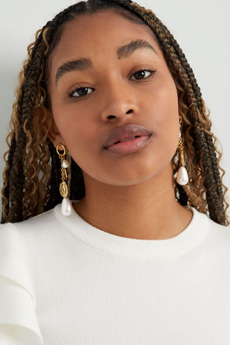 Ohrringe Perlenmünzen