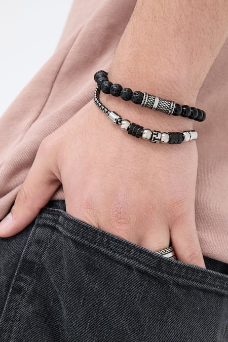 Charms'lı erkek bilekliği