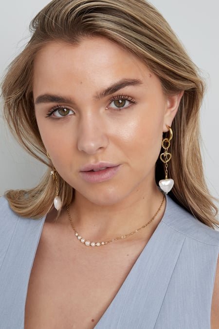 earrings pearl party love