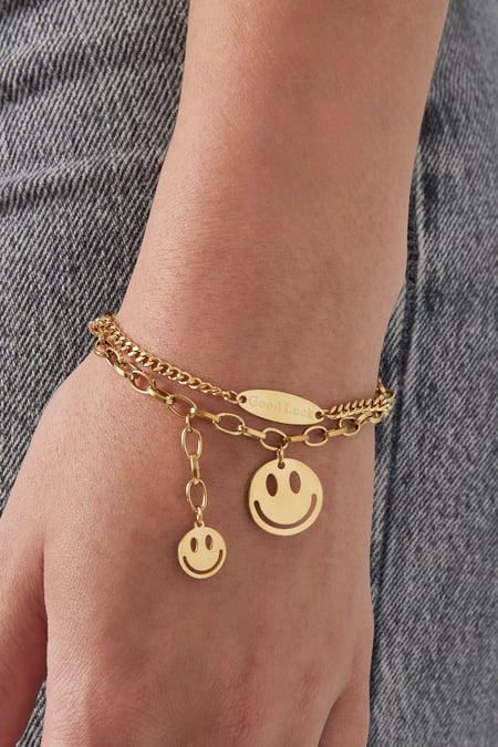 Pulsera sonriente de buena suerte 