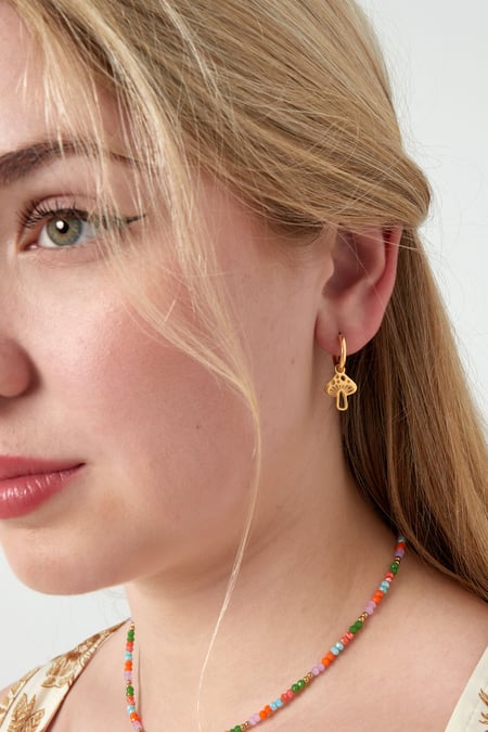 mushroom earrings