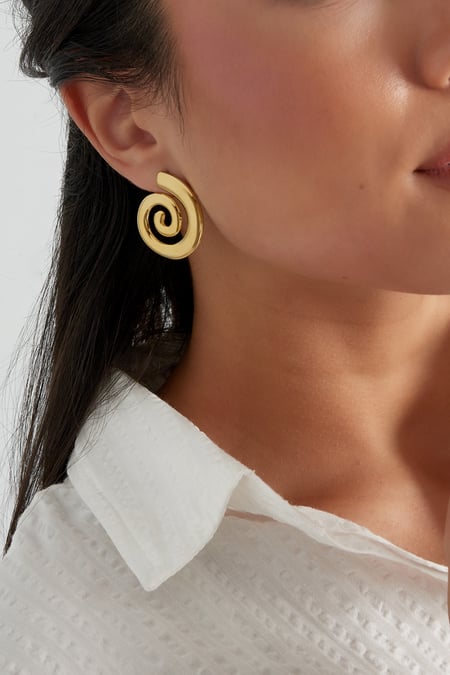 oorbellen small swirly wave