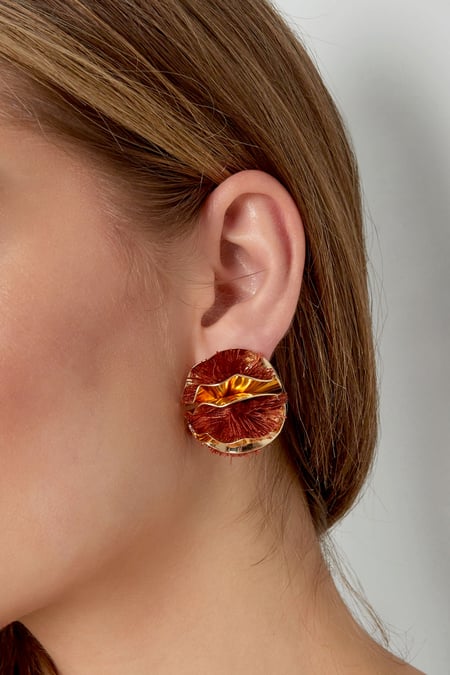 Colorful Flower statement earrings
