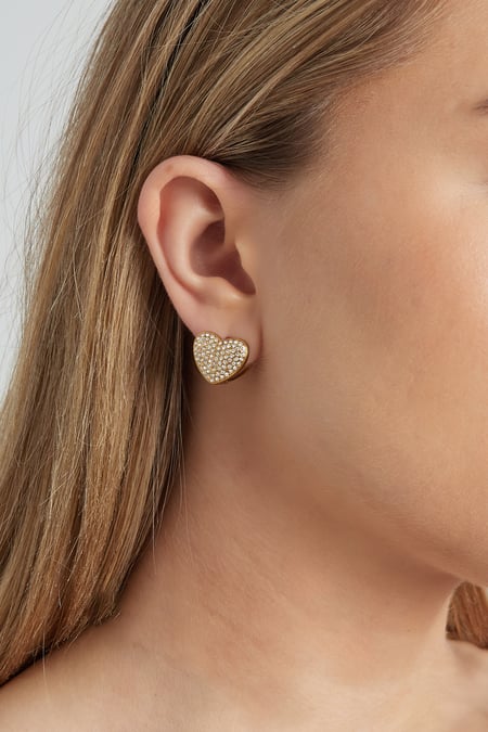 earrings sparkle hearts