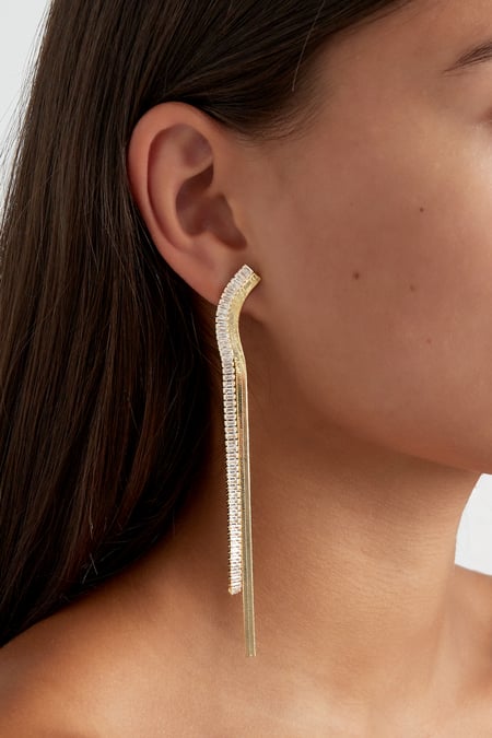 chic diamond oorbellen