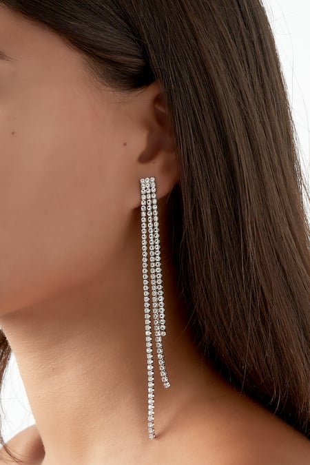 festive sparkle drops earrings