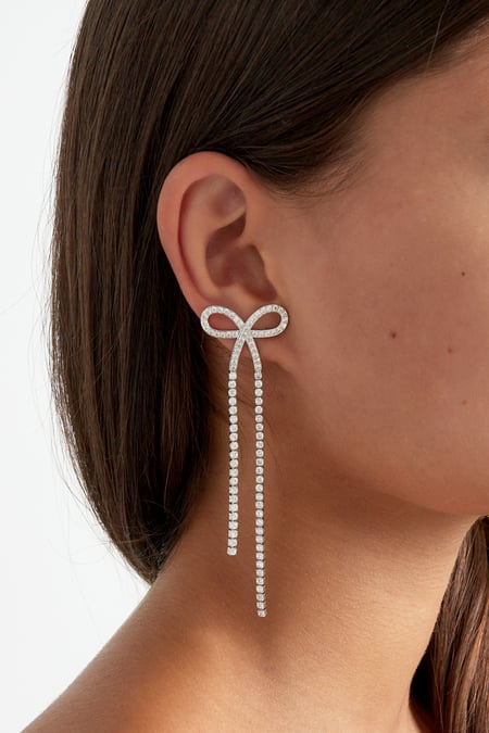 dazzling ribbon earrings