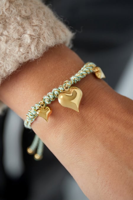 Heartfelt rope armband