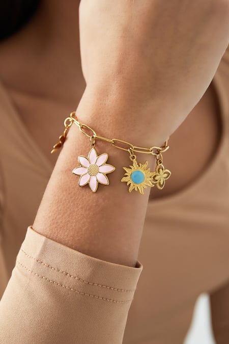 pulsera de charms bloom & blink
