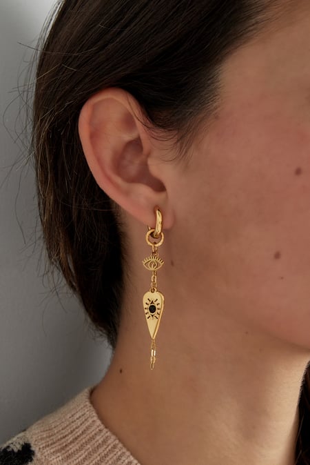 pendientes toque brillante - color plata (Pack with plastic bag)