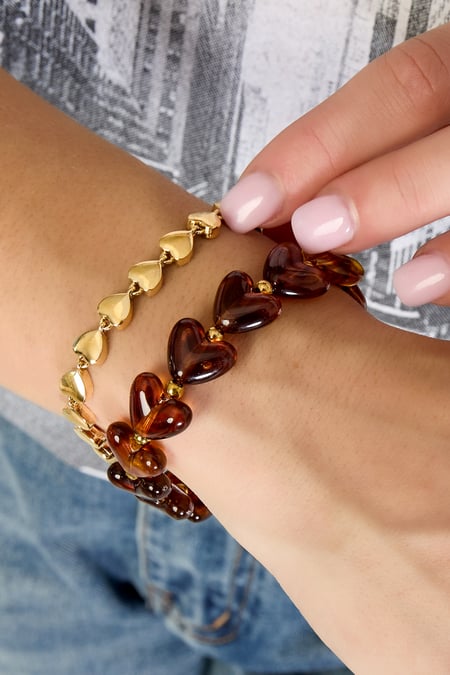 Stainless Steel Chain Bracelets Heart Simple Daily Simple Series Women's jewelry