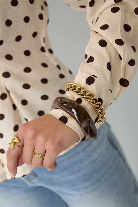 Statement link bracelet