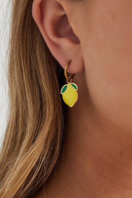 Mini lemon earring