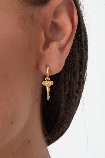 Boucles d&#39;oreilles Clé de l&#39;amour
