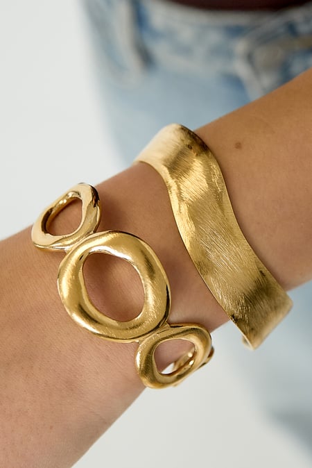 Stainless Steel Cuff Bracelets irregular shape Casual Daily Simple Series Women's jewelry