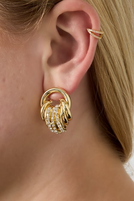 Boucles d'oreilles géométriques en cuivre, style décontracté et quotidien