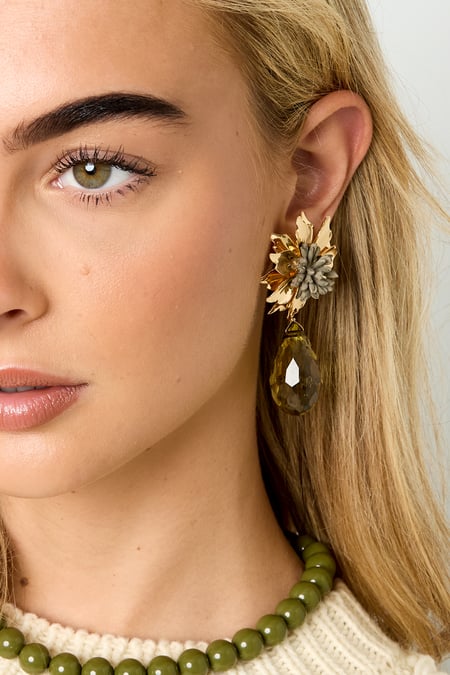 Boucles d'oreilles pendantes Fleur Vacances Rassemblement/Fête Série Luxueuse Bijoux pour femmes