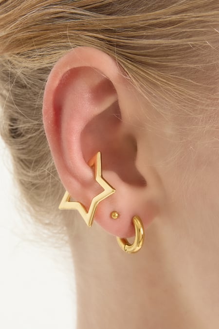 Boucles d'oreilles en cuivre style étoile, décontractées et quotidiennes