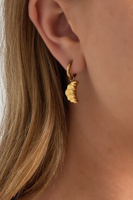 Mini Croissant Earrings