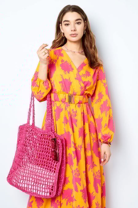 Tote bag crochet Beige Paper