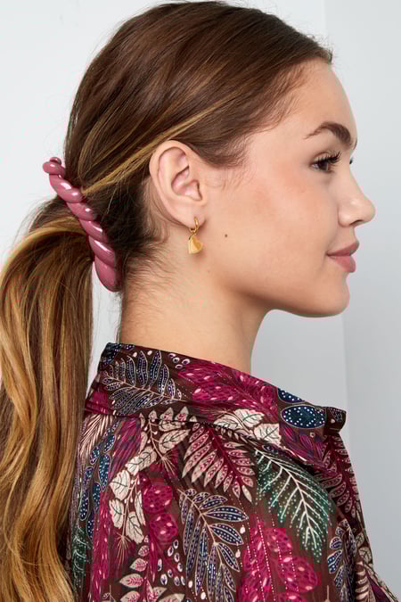 Haarspangengeflecht – Fuchsia