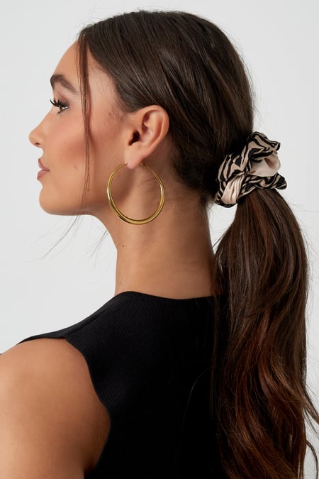 Scrunchie duo zebra pastel