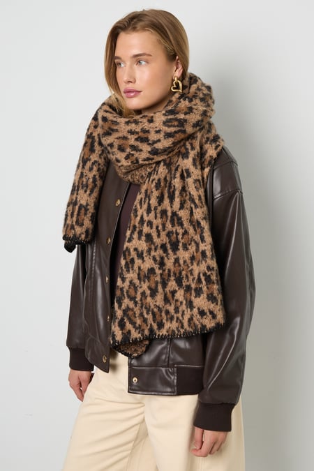 Winter scarves Leopard Print Casual Polyester Daily Accessories