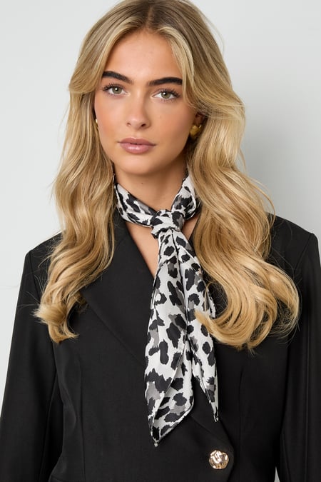Bufandas de verano con estampado de leopardo, informales, de poliéster, accesorios diarios