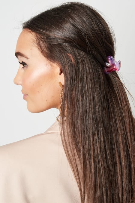 Hair clip curl small Brown Sheet Material