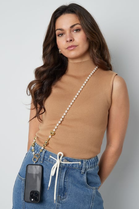 telefon kordonu inci süsleme