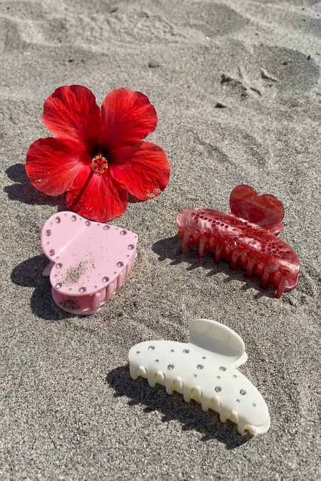 Hair Clips Heart Casual Acetate Valentine's Day Accessories