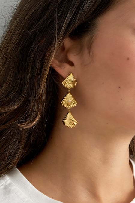 Pendientes elegantes de acero inoxidable.