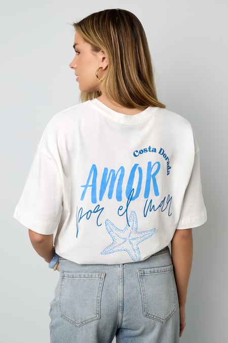 T-shirt oversize « Amor por el mar »