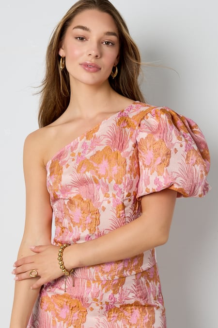 Tops met korte mouwen Bloemenprint Elegant Lente/Zomer